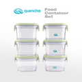 Quencha Kids Food Storage Container Set BPA Free Leak Proof Stackable Lunch Box Food Keeper