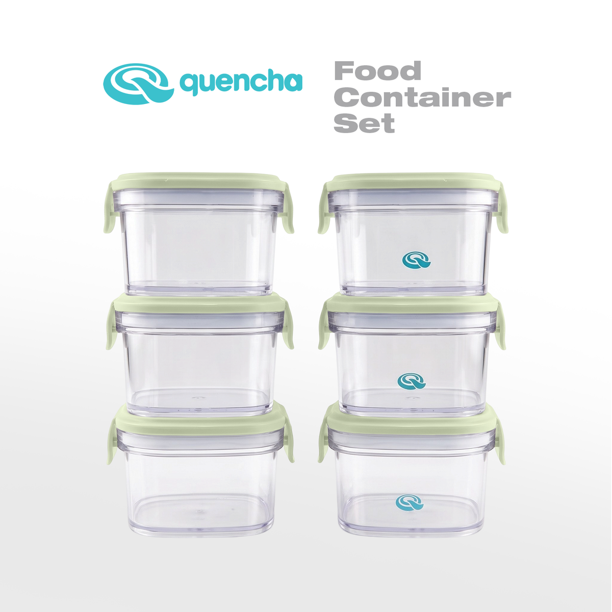 Quencha Kids Food Storage Container Set BPA Free Leak Proof Stackable Lunch Box Food Keeper