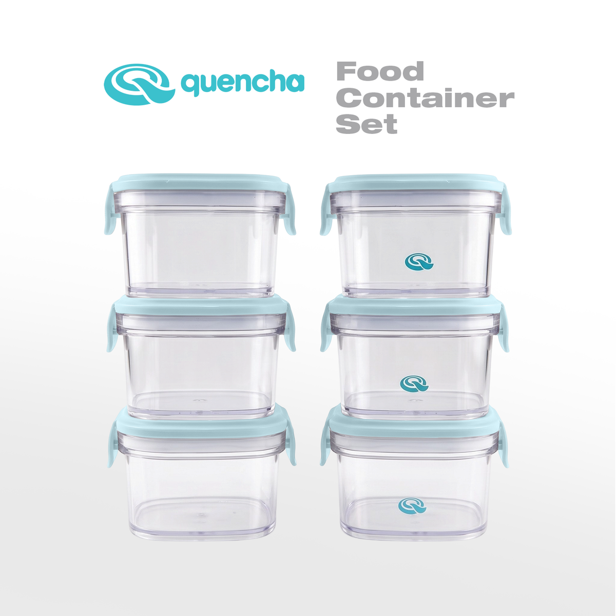Quencha Kids Food Storage Container Set BPA Free Leak Proof Stackable Lunch Box Food Keeper