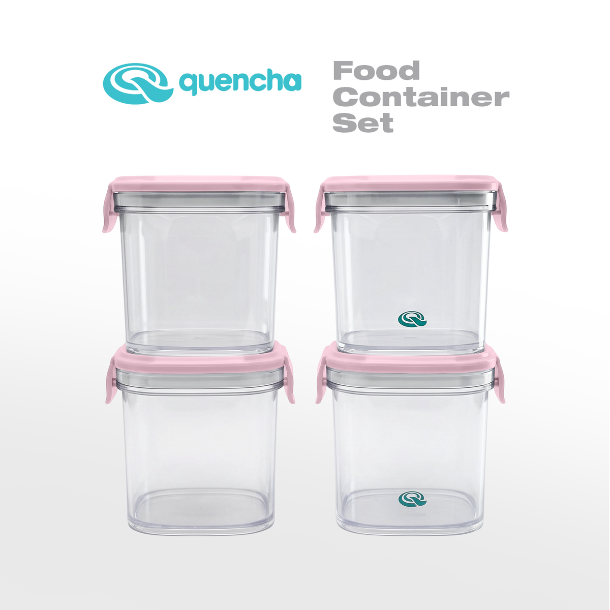Quencha Kids Food Storage Container Set BPA Free Leak Proof Stackable Lunch Box Food Keeper