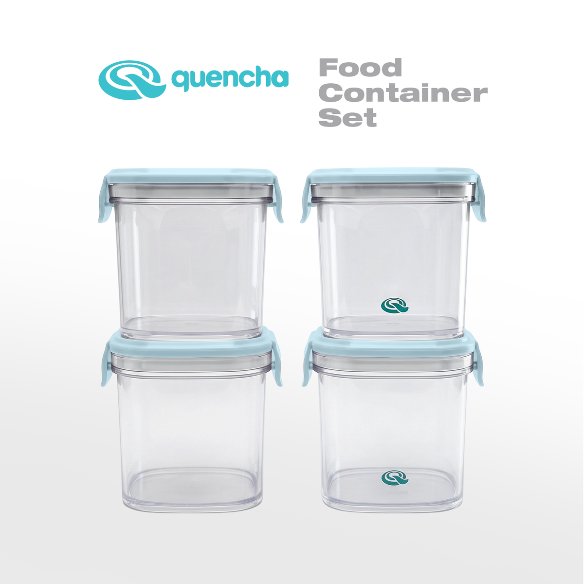 Quencha Kids Food Storage Container Set BPA Free Leak Proof Stackable Lunch Box Food Keeper