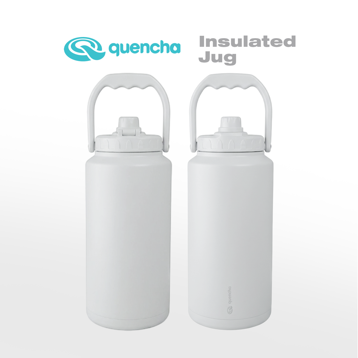 QUENCHA 71oz & 128oz Sports Collection Sports Lid Insulated Water Jug