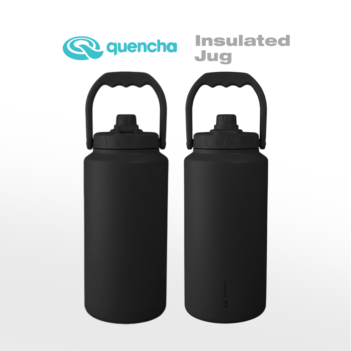 QUENCHA 71oz & 128oz Sports Collection Sports Lid Insulated Water Jug