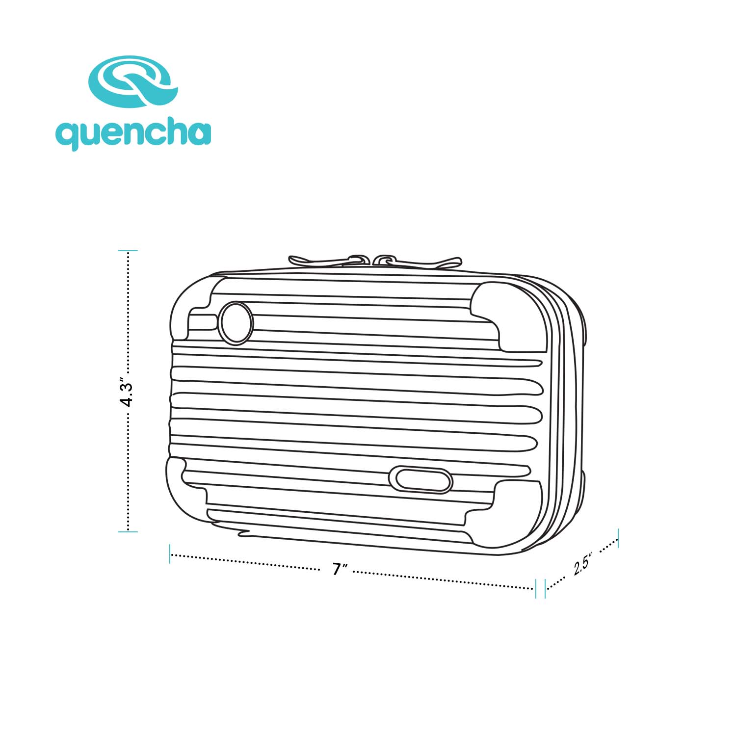 Quencha Waterproof EVA Beach Tote Combo & Hard Shell Sling Bag EDC Anti-Theft Crossbody