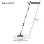 SCRUBZ Premium Microfiber Spin Magic Mop with Spinner 4L