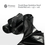 Primeo Trash Bin with 120 pcs Disposable Trash Bags