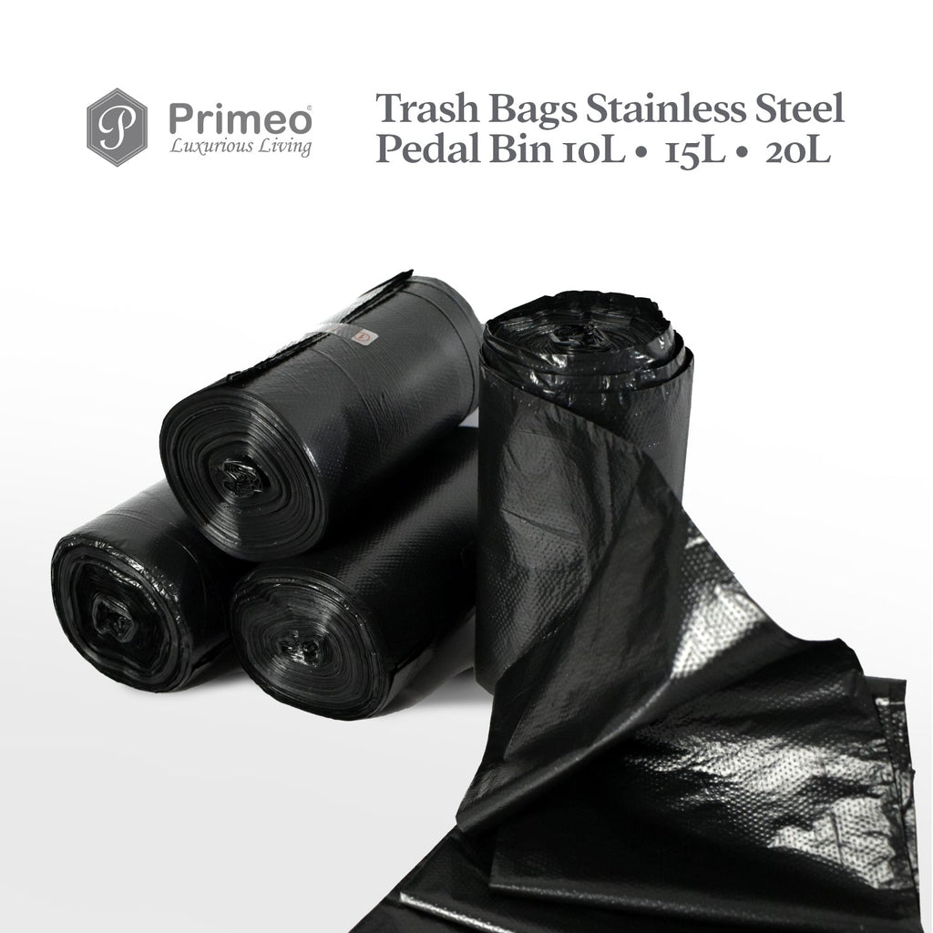 Primeo Trash Bin with 120 pcs Disposable Trash Bags