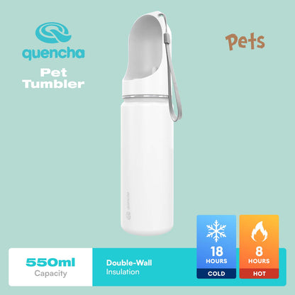 Quencha 550ml Stainless Steel Double Wall Insulated Pet Tumbler