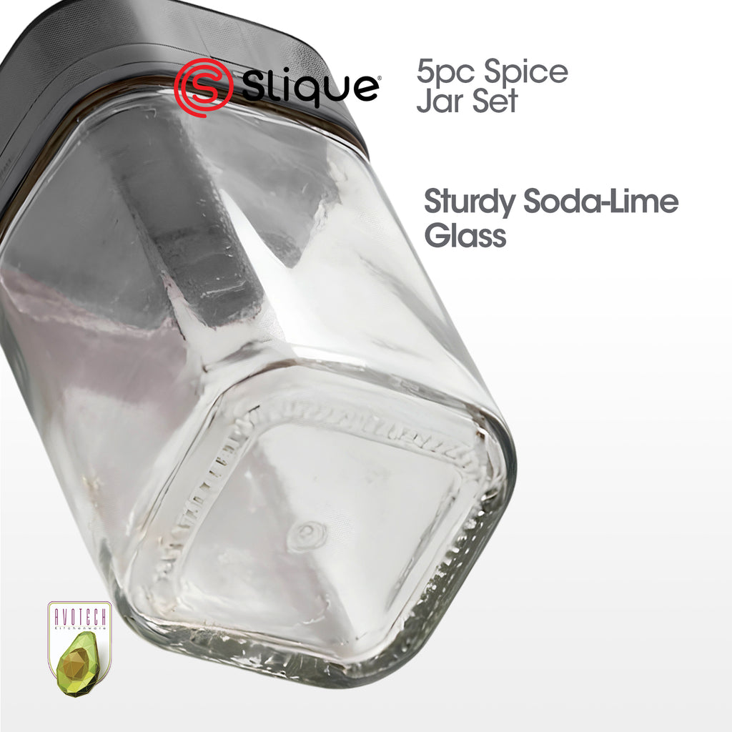 Slique AVOTECH Condiment Set Collection Oil Dispenser Spice Jars Salt & Pepper Set Kitchen Organizer