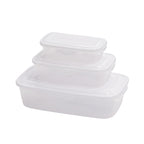 OSH Rectangle Food Container 3-Piece Set 34x21x11.5cm