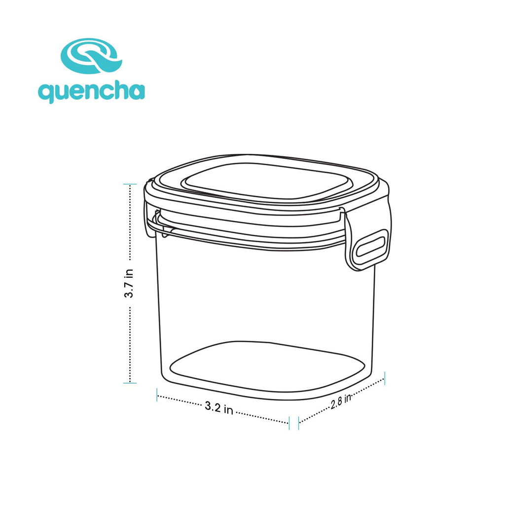 Quencha Kids Food Storage Container Set BPA Free Leak Proof Stackable Lunch Box Food Keeper