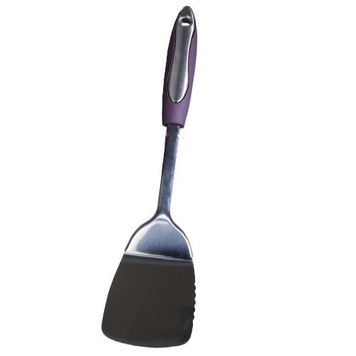 SLIQUE Kitchen Utensil Cooking Tools Serving Spoons Turner Ladle Skimmer Purple Handle