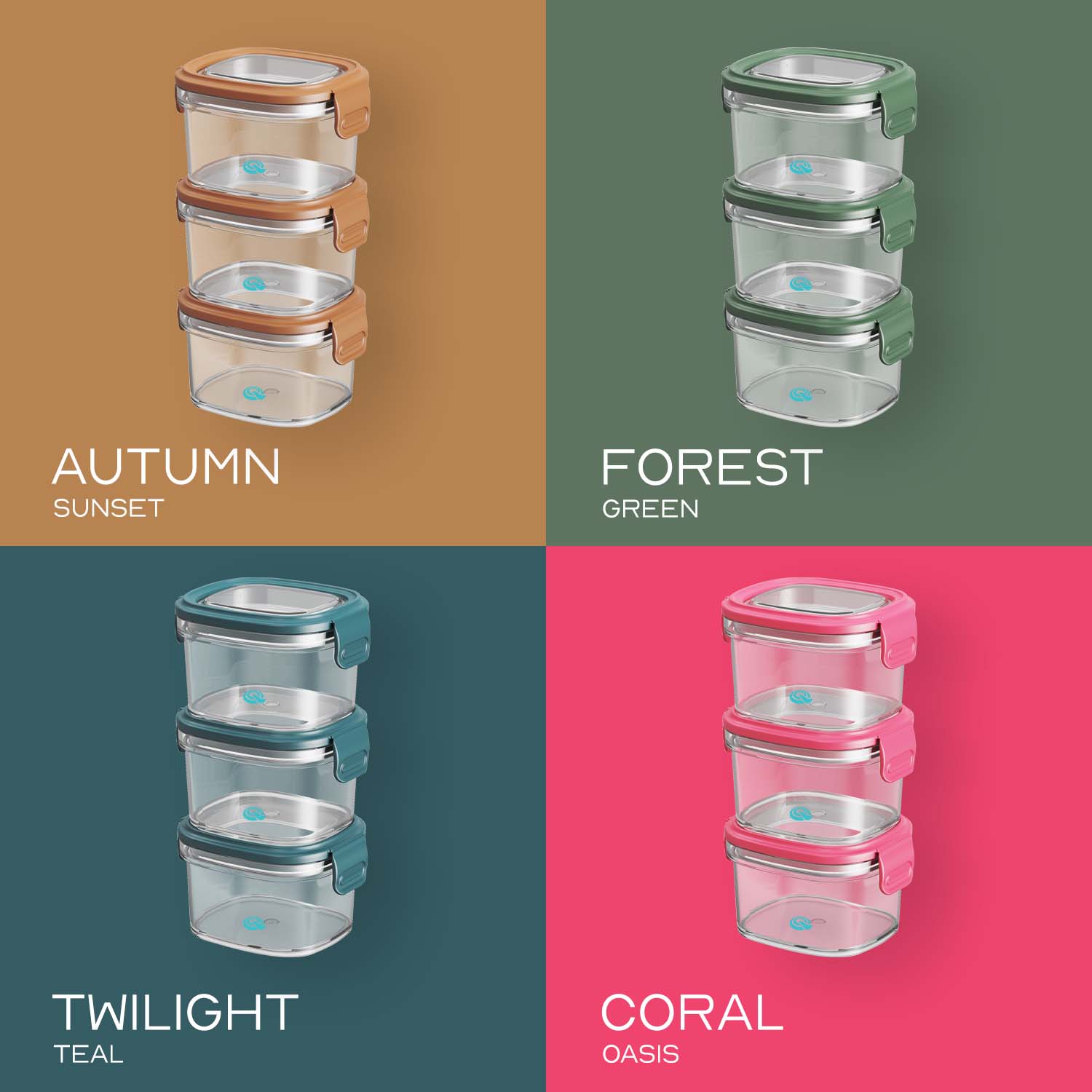 Quencha 230ml food storage container set