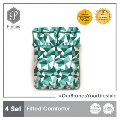 PRIMEO Premium 3-in-1 Bedsheet & 2 Pillowcases