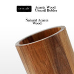 CRYSALIS Acacia Wood Utensil Holder