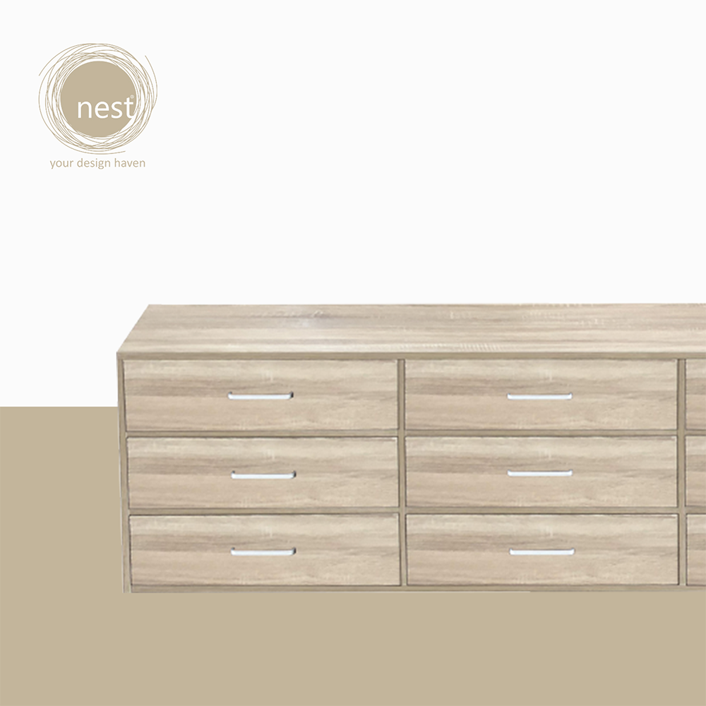 NEST DESIGN LAB Premium 3 Layer Drawer Chest TV Cabinet