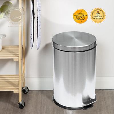 NEST DESIGN LAB Premium Stainless Steel Pedal Bin Soft Close Amazing Gift Idea For Any Occasion!