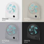 QUENCHA Portable Desk Fan 2000mAh Rechargeable Mini Fan