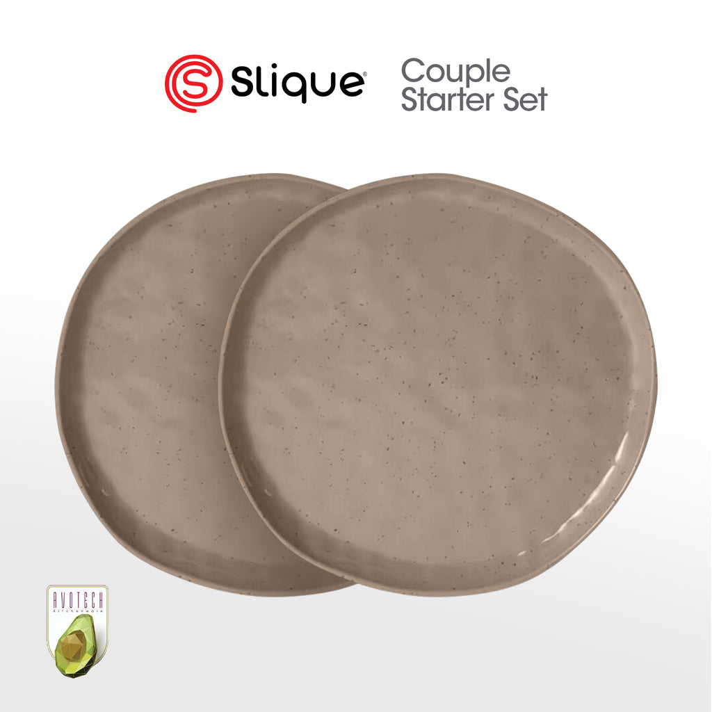 Slique Avotech Melamine Dinnerware Collection – Plates, Bowls, Tumblers & Spoon | Durable, Lightweight, BPA-Free