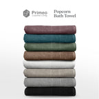 Primeo 100% Cotton Bath Towel - Popcorn Weave Collection Towels