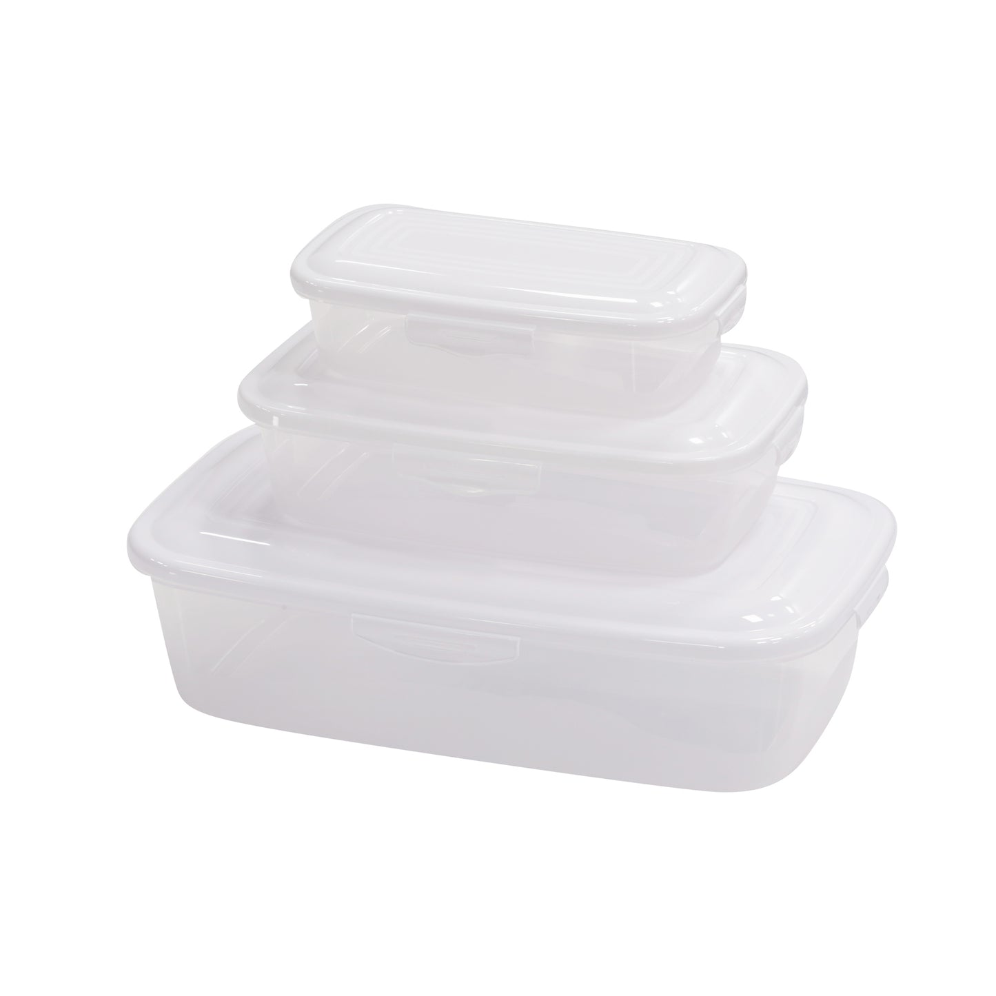 OSH Rectangle Food Container 3-Piece Set 34x21x11.5cm