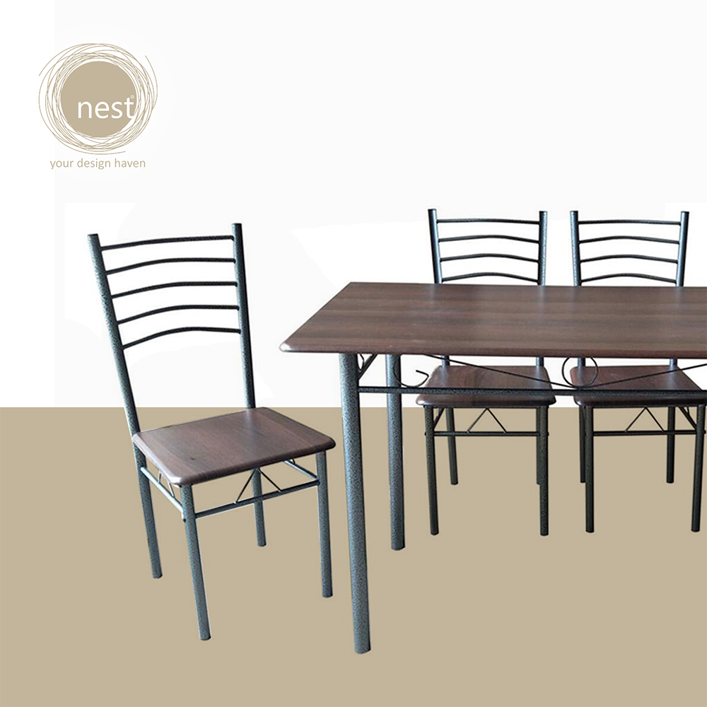 NEST DESIGN LAB Dining Table Set 4 Seater 120x70x75cm Condo Living Modern Italian Design Amazing Gift Idea For Any Occasion!