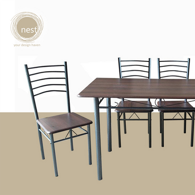 NEST DESIGN LAB Dining Table Set 4 Seater 120x70x75cm Condo Living Modern Italian Design Amazing Gift Idea For Any Occasion!