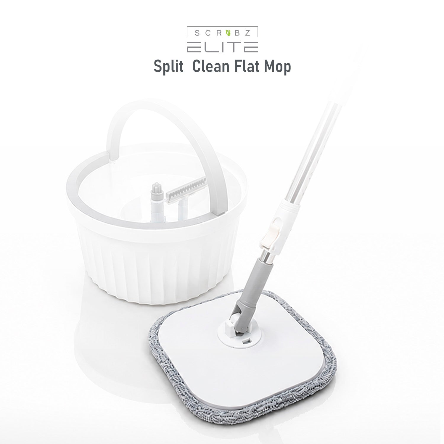 Scrubz Elite 360 Tornado Spin Mop Floor Cleaning Mop with Bucket