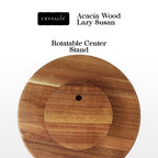 CRYSALIS Acacia Wood Lazy Susan