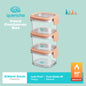 Quencha Kids Food Storage Container Set BPA Free Leak Proof Stackable Lunch Box Food Keeper