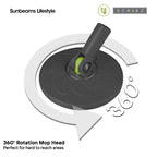 SCRUBZ Premium Microfiber Spin Magic Mop with Spinner 4L