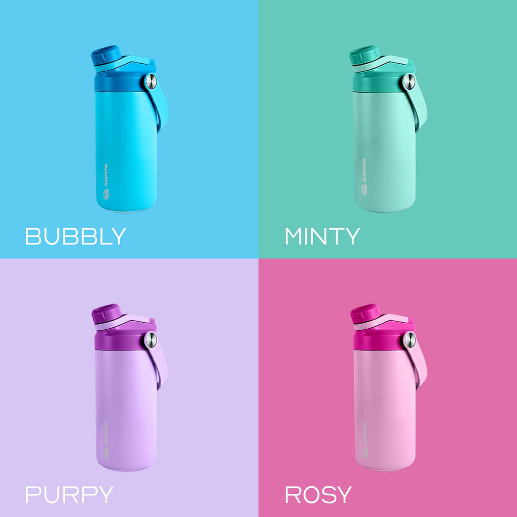 Quencha Kids Water Bottle Insulated Tumbler Lunch Box Kids Combo Back to School BPA-Free Leakproof