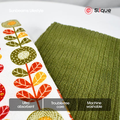 SLIQUE 100% Cotton Kitchen Towel Hand Towel