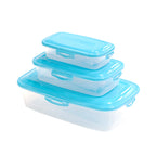 OSH Rectangle Food Container 3-Piece Set 34x21x11.5cm