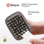Slique AvoTech 1000ml Push Down Vegetable Chopper — Multi-Function Dicer, Onion & Fruit Cutter Kitchen Tool