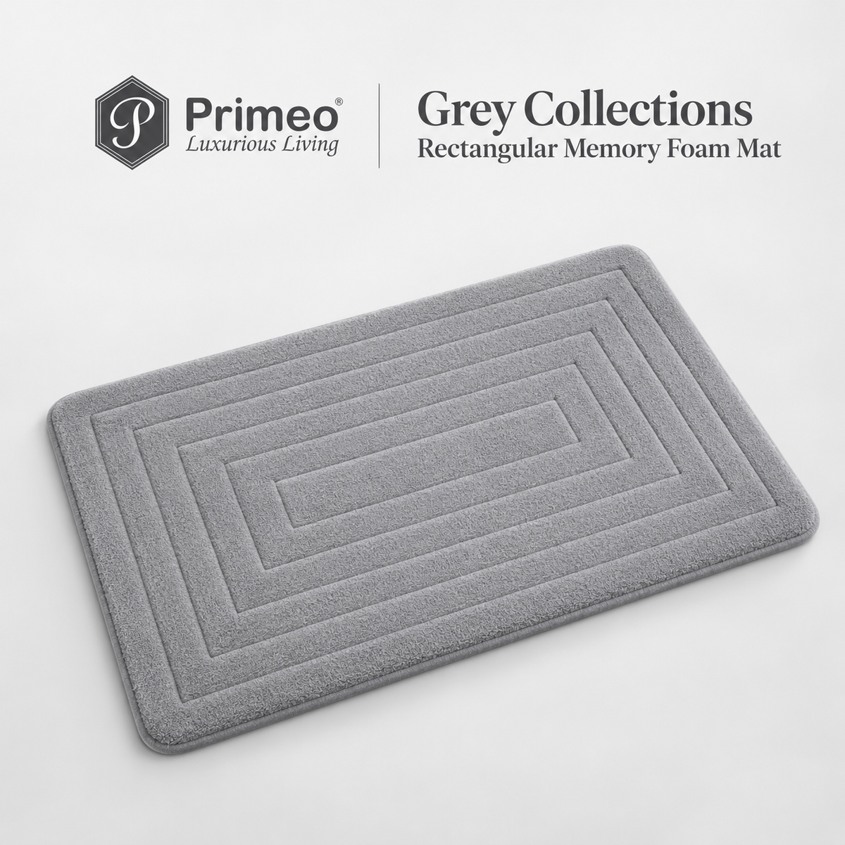 Primeo Non Slip Memory Foam Bath Mat Quick Dry Water Absorbent Toilet Floor Mat Kitchen Doormat Carpet