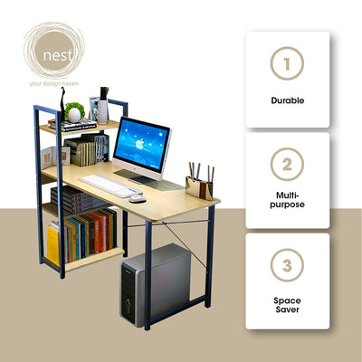 NEST DESIGN LAB Working Desk 120x64x120cm Maple Premium | Heavy duty | Durable | Amazing Gift Idea For Any Occasion!