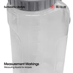 SLIQUE 1600ml Water Pitcher BPA-Free Easy Grip Handle Leak-Proof Lid Cold Beverage Fridge-Ready
