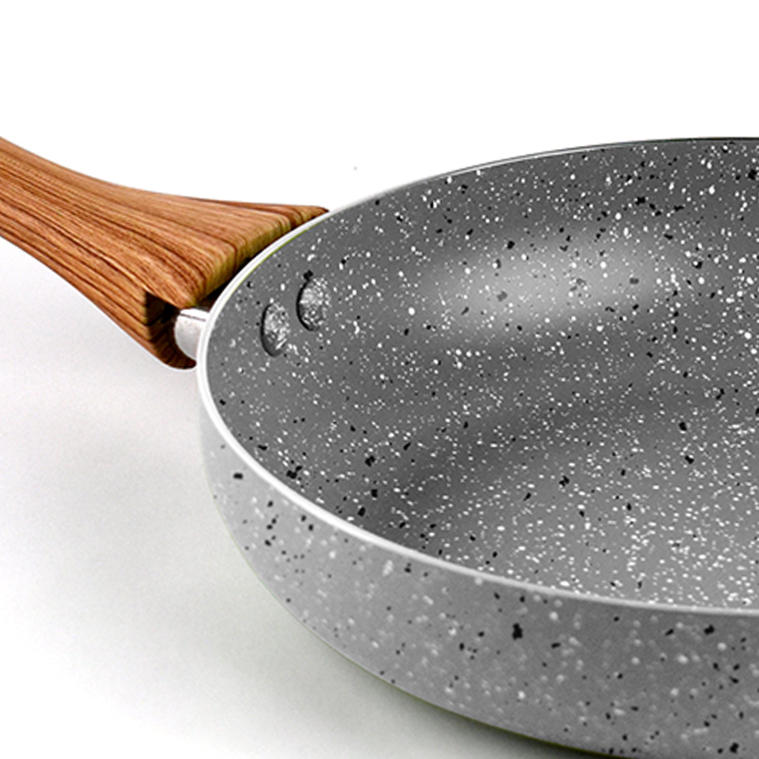 SLIQUE Avotech Marble Non-Stick Cookware Set – Fry Pan, Saucepan & Dutch Oven Induction Base | Scratch-Resistant Coating