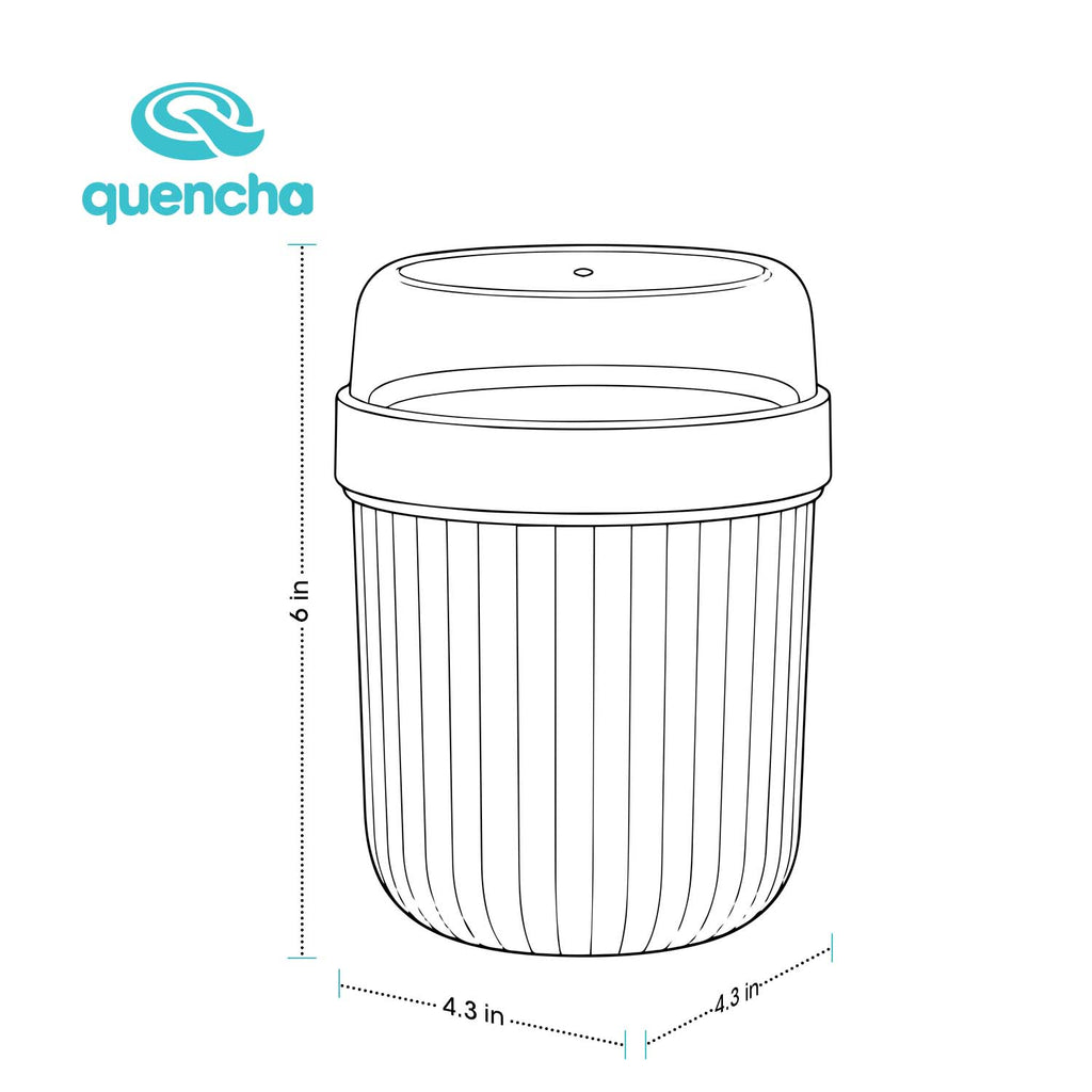 Quencha Yogurt Jar 2 Layer Food Container for Cereal, Fruits, and Snacks
