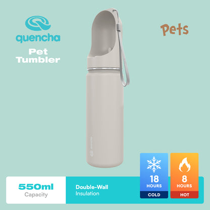 Quencha 550ml Stainless Steel Double Wall Insulated Pet Tumbler