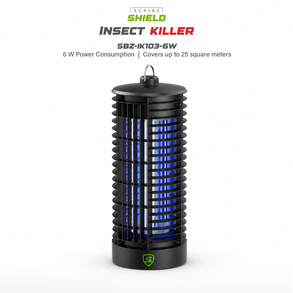 SCRUBZ SHIELD Electric Insect Killer 6W 10W Dual Tube UV Mosquito Killer Lamp  Indoor Bug Zapper Home Protection