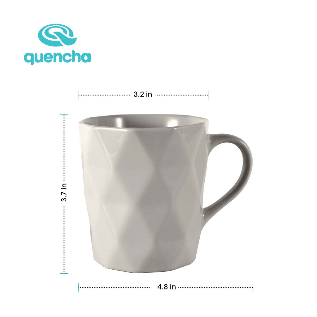 Quencha 325ml Chip Resistant Coffee Mug Porcelain Coffee Cup