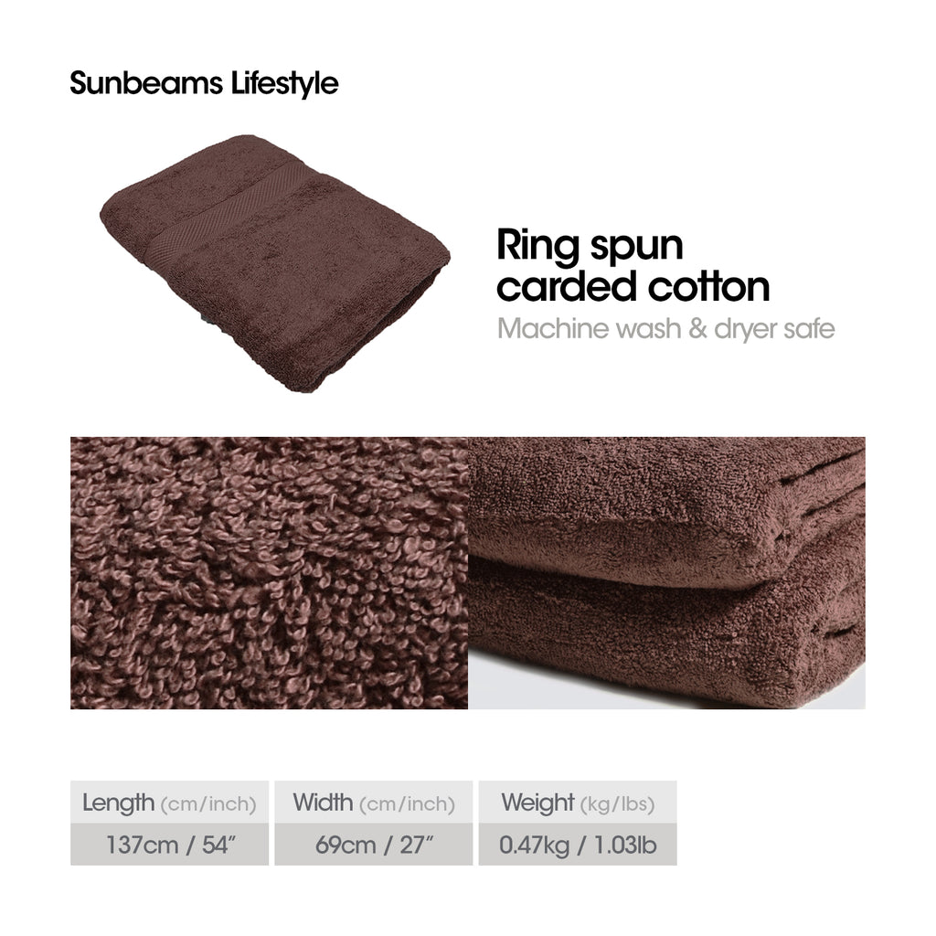 INFINITE by PRIMEO 100% Cotton Bath Towel Ring Spun 500gsm