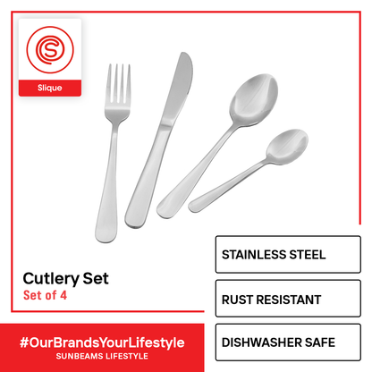 SLIQUE Premium  Stainless Steel Cutlery 4pc