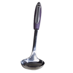 SLIQUE Kitchen Utensil Cooking Tools Serving Spoons Turner Ladle Skimmer Purple Handle
