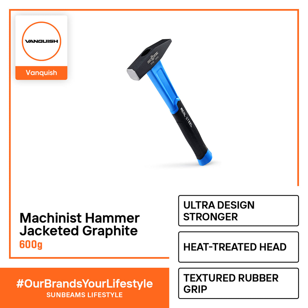 REALSTEEL Machinist Hammer, Jacketed Graphite
