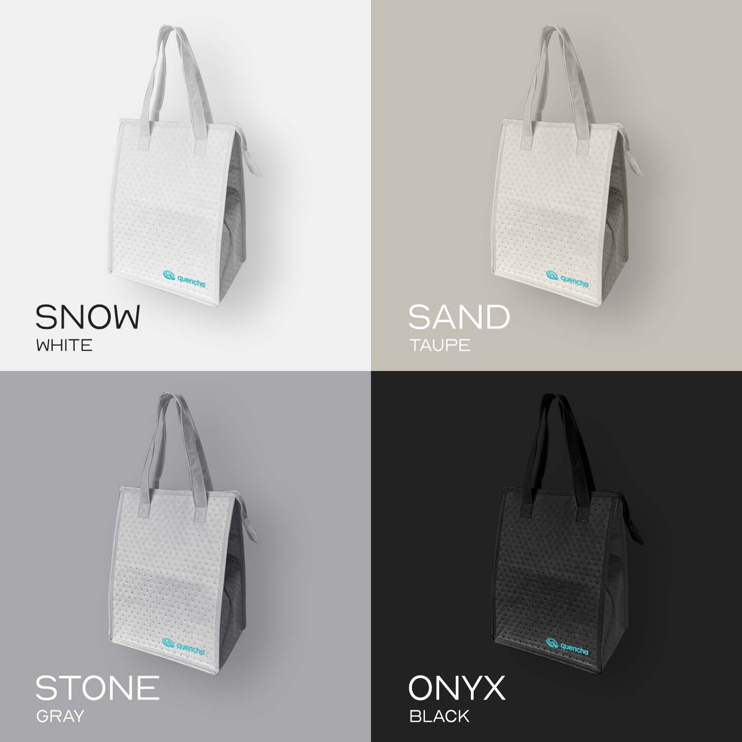 Quencha Thermal Lunch Bag High Capacity Insulated Food Briefcase Multi-Compartment Leakproof