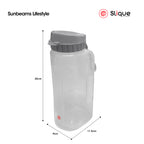 SLIQUE 1600ml Water Pitcher BPA-Free Easy Grip Handle Leak-Proof Lid Cold Beverage Fridge-Ready