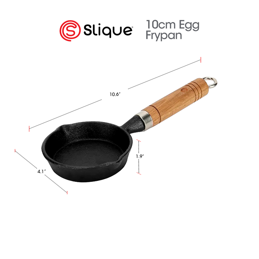 [Slique Official] Cast Iron Specialty Pans Takoyaki Maker, Egg Frypan, Burger Press - Induction Ready